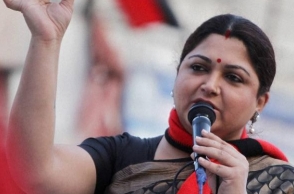 Khushbu Sundar fumes after H Raja’s remark Khushbu Sundar fumes after H Raja’s remark