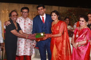 Y Gee Mahendra's Son Harshavardhana - Shwetha Reception