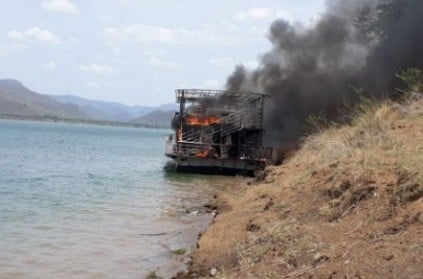 Fire accident on boat carrying 120 passengers on Godavari River