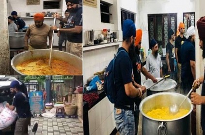 Khalsa joins relief operations in kerala serves food for homeless ppl