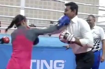 Mary Kom\'s new training partner here- Watch Video!