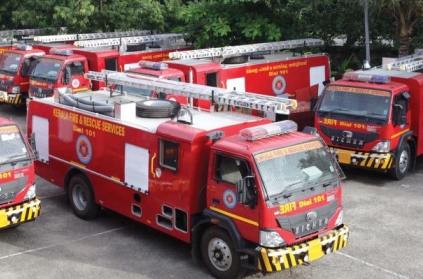 Fire tenders stationed at Chepauk stadium as precautionary measure.