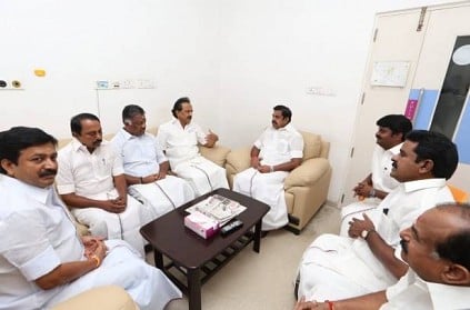 CM Palaniswami meets Karunanidhi in person, informs he is doing well