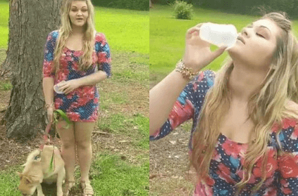 Woman drinks dog urine says it can cure cancer