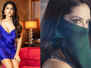 Actress Sunny Leone uses diaper to make an emergency face mask, Coronavirus effect