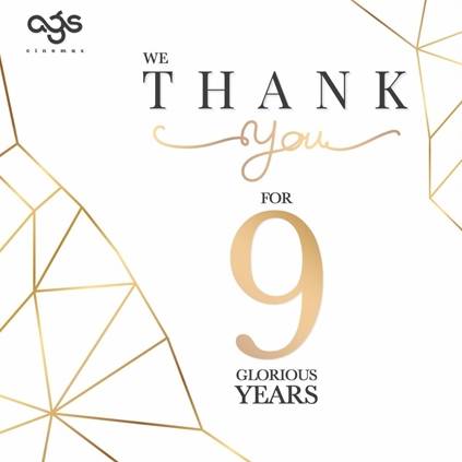Archana Kalpathi tweets about AGS cinemas 9th year anniversary