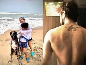 Arun Vijay posts photo with his two kids and dog