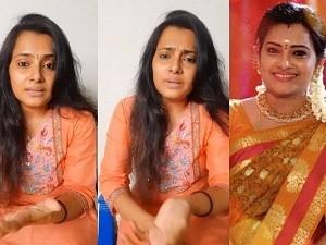Azhagu serial heroine Sruthi Raj shares video on serial ending soon