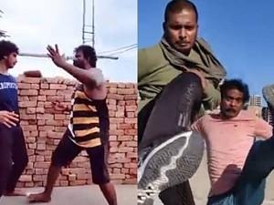 Browser Title: Stunt masters and artists of Tamil cinema create action video for Corona awareness