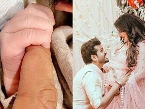 Celebrity couple make a promise while sharing the first pic of their newborn kid ft Mansi Sharma and Yuvraj Hans