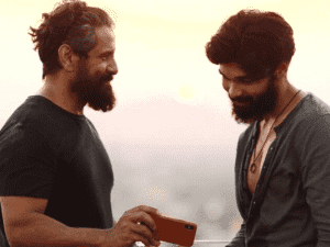 Chiyaan Vikram gets an ultra-special tribute from his 'biggest fan' Dhruv Vikram!