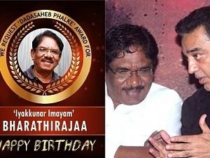 Bharathirajaa turns 78; Well-wishers want 'Dadasaheb Phalke' Award for the veteran director