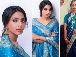 Dhanush's Jagame Thanthiram and Ponniyin Selvan actress shares saree pic goes viral ft Aishwarya Lekshmi