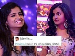 Fan 'registers' complaint with Sivaangi; Check out her epic reply