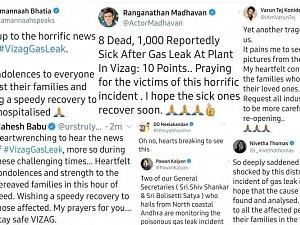Indian celebrities share prayers and express shock over Vizag gas leak tragedy