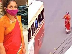 Viral video: Lady runs behind moving bus and the reason makes her a social media star! Inspiring than a movie!