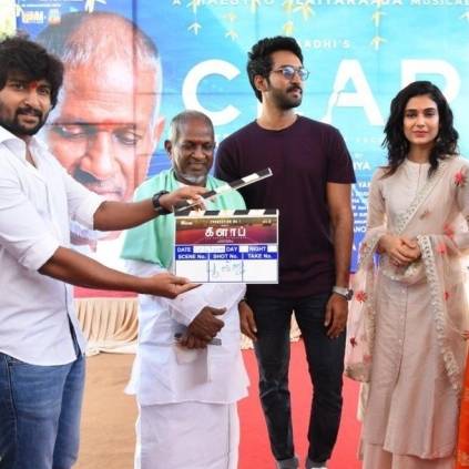 New film Clap starres Aadhi featuring Ilayaraja's music has been started
