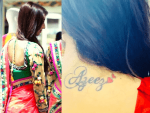 Popular actress flaunts her hidden tattoo finally and reveals its heart-touching story!
