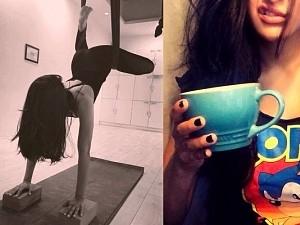 Popular actress Shruti Haasan shares pic feeling very strange drinking this after 15 years