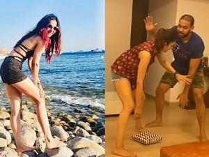 Popular beauty Rakul Preet Singh plays childhood games with her brother