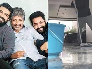 Rajamouli's challenge accepted by RRR star shares video, goes viral ft Jr NTR
