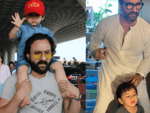 Saif Ali Khan becomes son Taimur's hairdresser, Kareena Kapoor shares