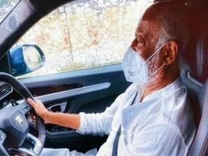 Seen the viral image of Rajinikanth driving a luxury car as yet