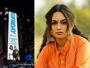 singer Dhee and DJ Snake has been portrayed on the Times Square