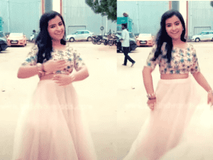 Sivaangi stuns fans with amazing dance moves like Aishwarya Rai at shooting spot