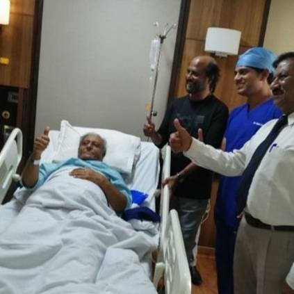 Superstar Rajinikanth visited his brother Satyanarayana Rao at hospital in Bengaluru