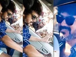 New viral video: Actor Vijay sails into a crowd of fans calling out to him: 