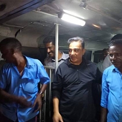 Kamal Haasan travels by government bus!