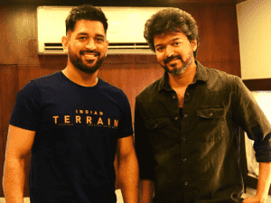 Two sensations Thalapathy Vijay and Thala MS Dhoni meet each other in Chennai; viral pics