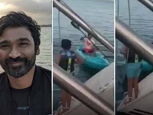 Video of Dhanush going Kayaking is going viral on social media
