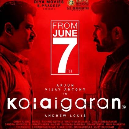 Vijay Antony and Arjun’s Kolaigaren to release on June 7