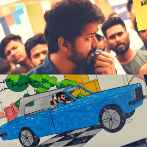 Vijay's real blue car in Master picture is out ft. Vijay Sethupathi Lokesh Kanagaraj