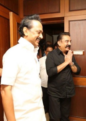 Kamal Haasan meets MK Stalin