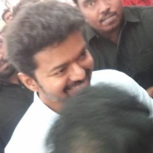 Latest photos of Thalapathy Vijay from a marriage event