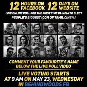 Biggest Icon of Tamil Cinema Live FB poll Results here!